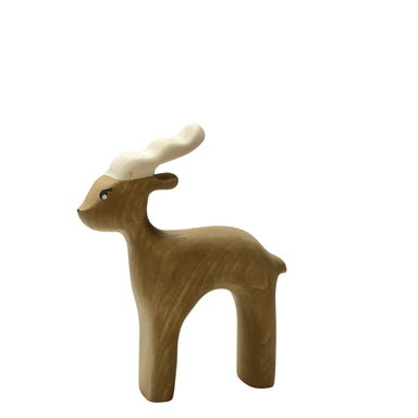 Photo of wooden deer toy made in Russia