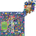 eeBoo - Piece and Love Tree of Life 1000 Piece Square Adult Jigsaw Puzzle photo of box and a completed section with  the image of a monkey