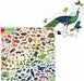 eeBoo - Piece and Love A Rainbow World 1000 Piece Square Adult Jigsaw Puzzle photo of puzzle box and puzzle pieces