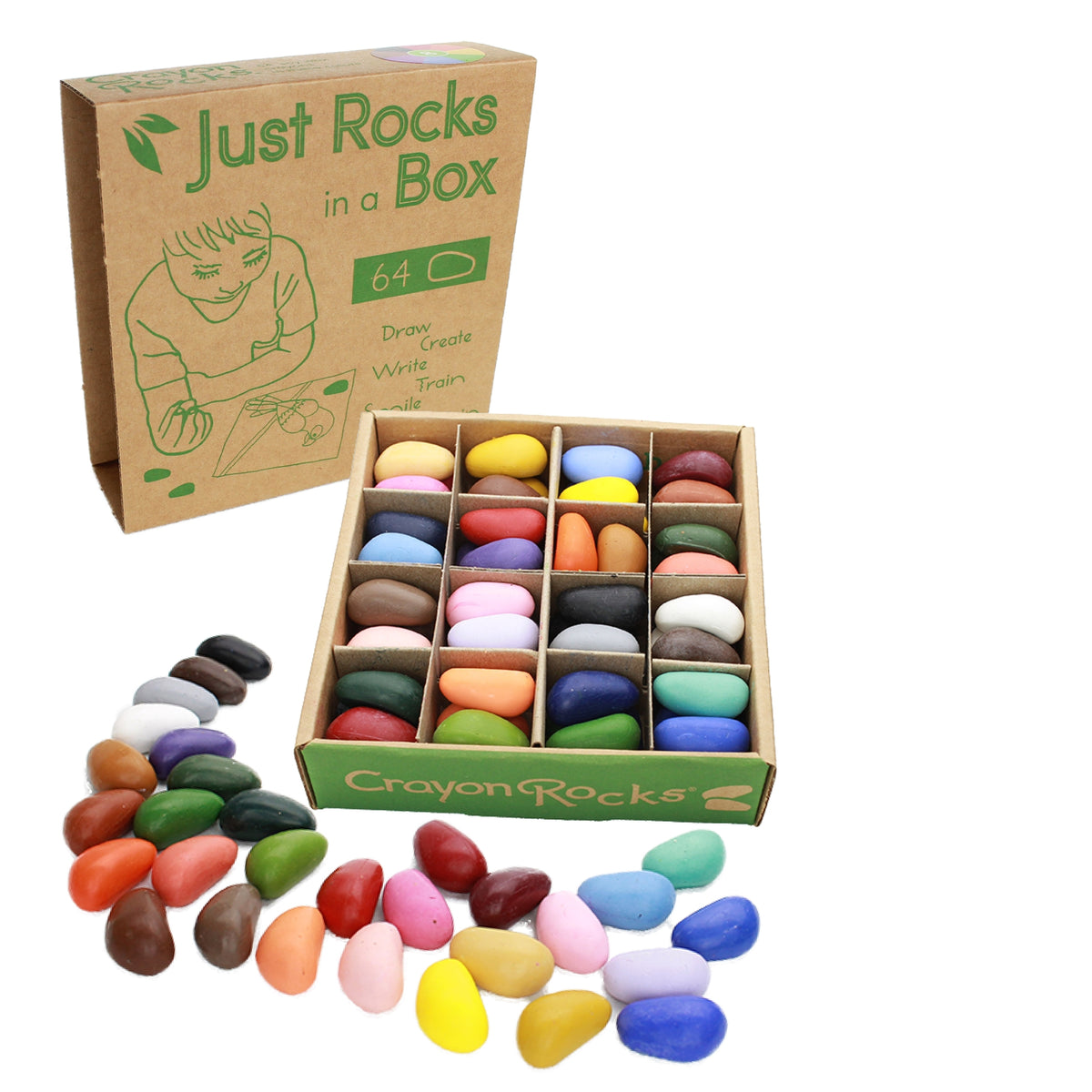 64 Piece Crayon Rocks– Odin Parker