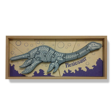 Photo of BeginAgain Plesiosaur Dinosaur Puzzle in package other side of package