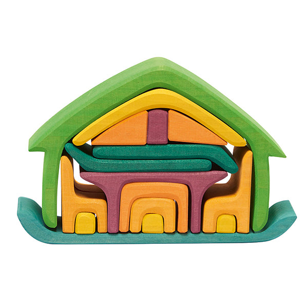 Glueckskaefer - All-in One Stacking House (Green)