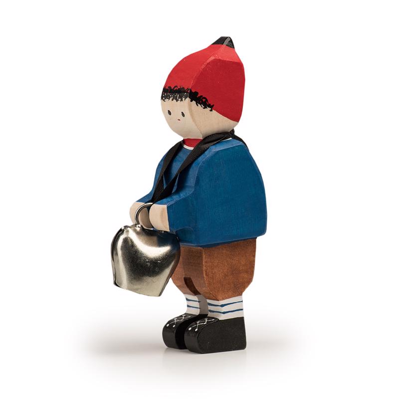 Trauffer Switzerland Figure of Urs with a bell