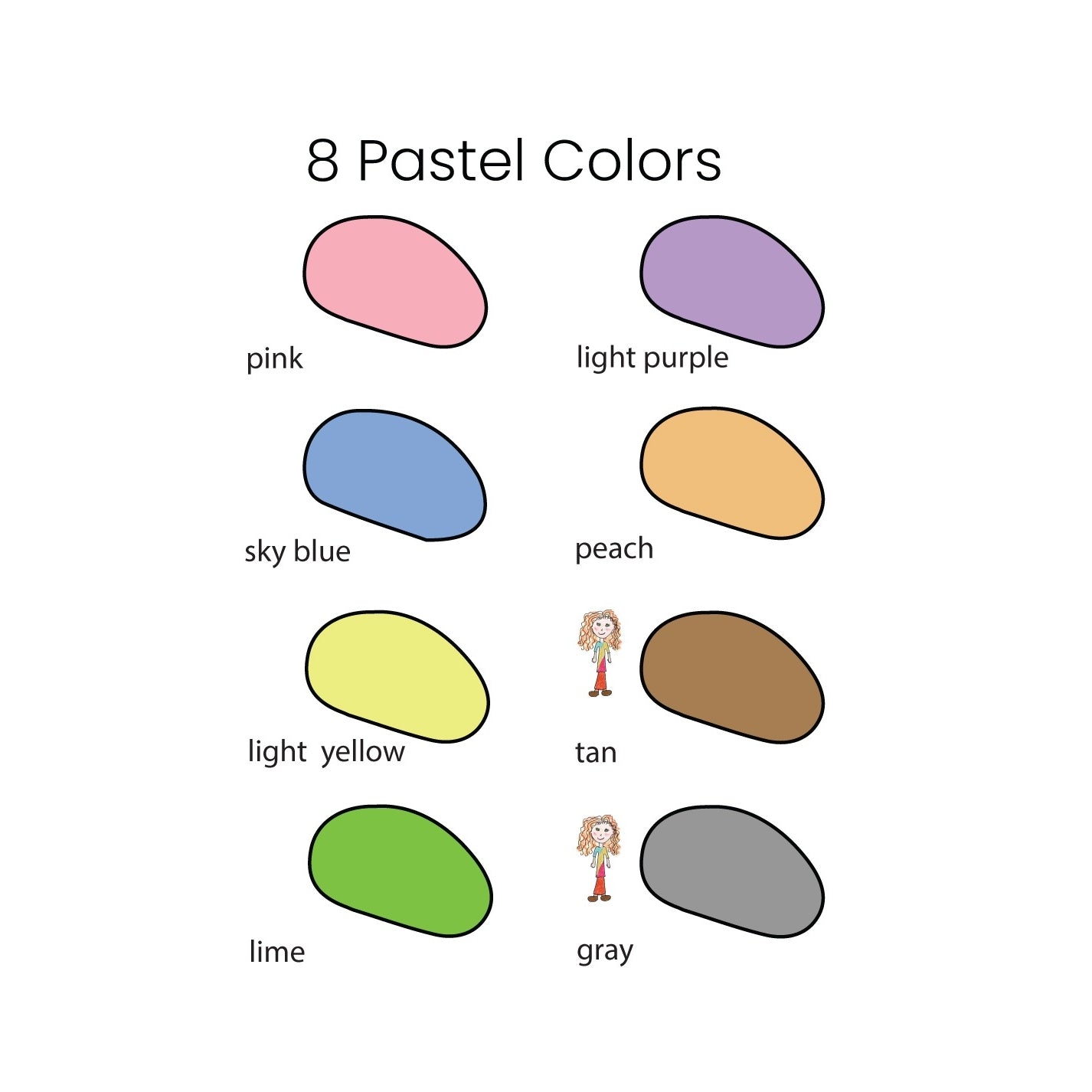 Crayon Rocks - 8 Colors - Little Goose Toys