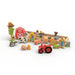 Photo of BeginAgain Farm A to Z Puzzle & Playset package opened and play pieces scattered around