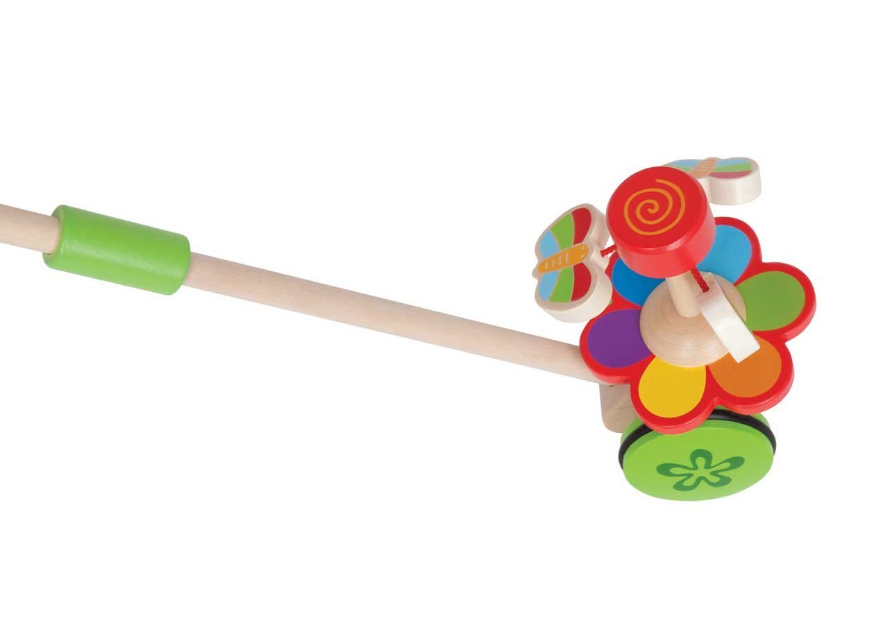 Hape Dancing Butterflies Push and Pull - WoodenToys.com