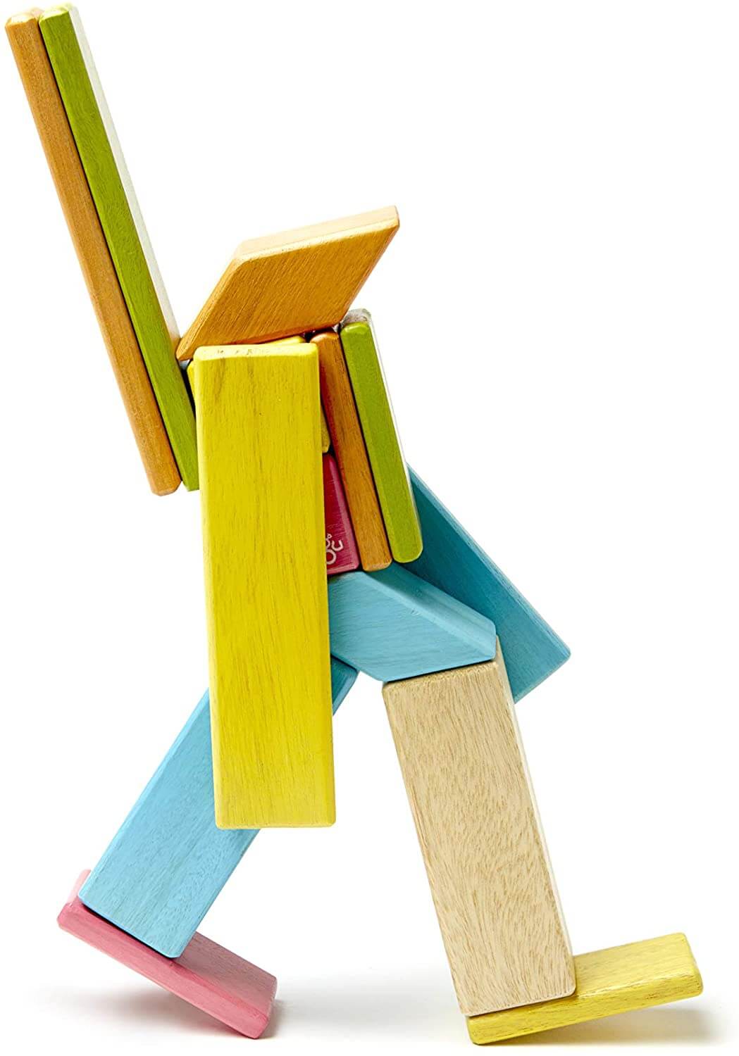 Tegu 14 Piece Magnetic Wooden Block Set, Sunset1