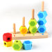 Hape Counting Stacker Toddler Wooden Stacking Block Set - WoodenToys.com
