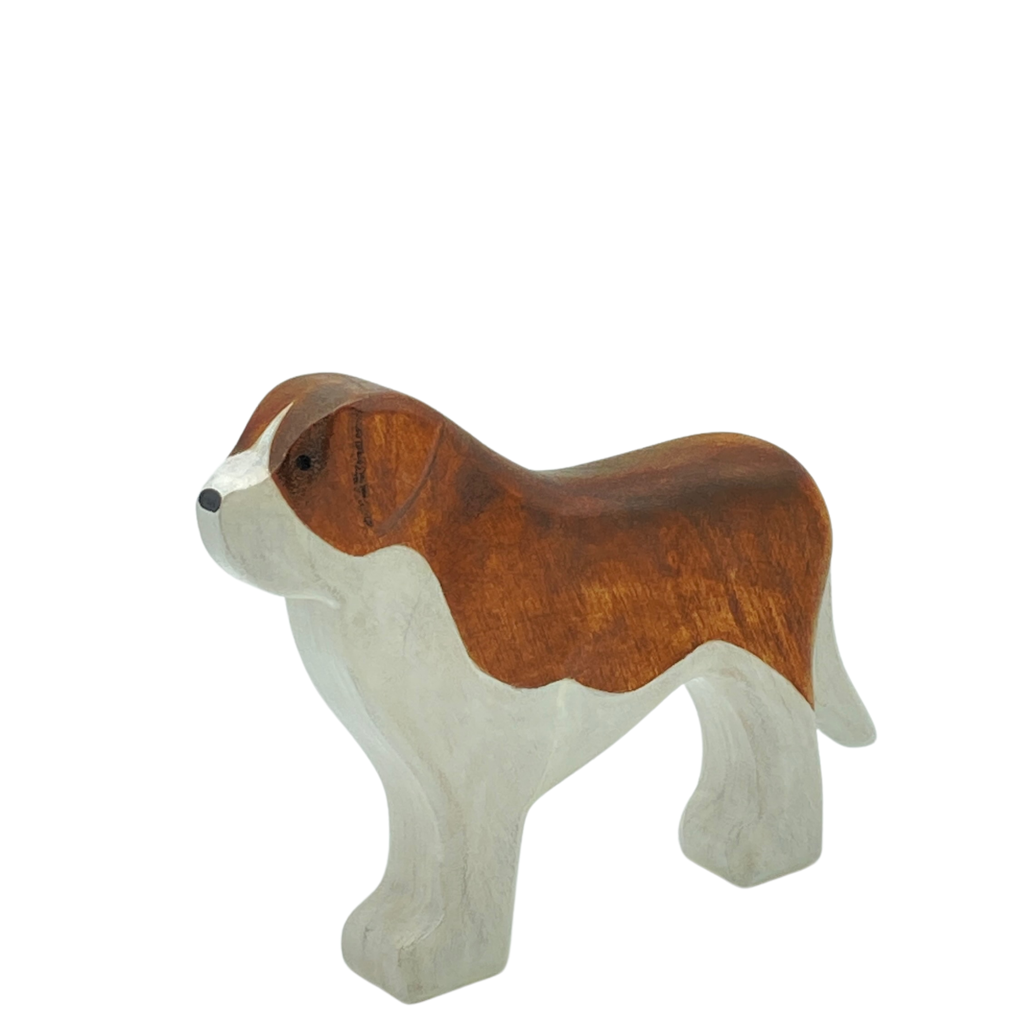 Forest Melody - Handmade Wooden Saint Bernard Dog
