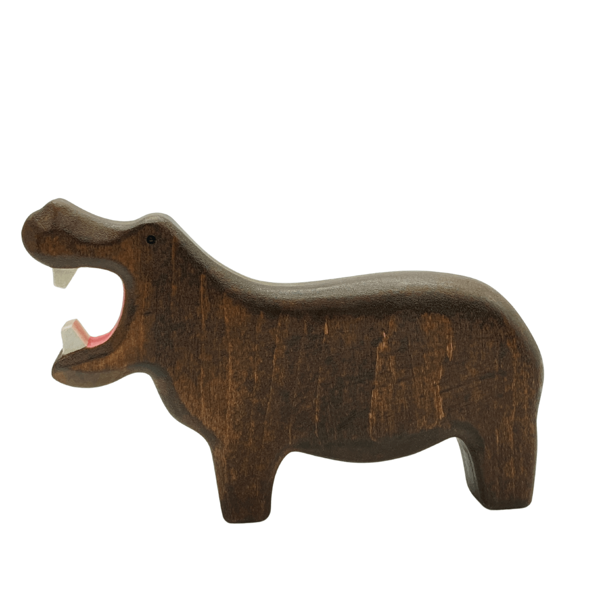 Forest Melody - Handmade Wooden Hippopotamus