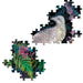 eeBoo - Piece and Love Birds in Fern 1000 Piece Square Adult Jigsaw Puzzle  close up of pieces