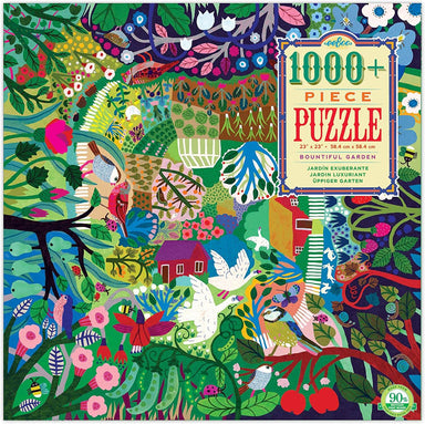 eeBoo - Piece and Love Bountiful Garden 1000 Piece Square Adult Jigsaw Puzzle Box