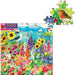 eeBoo - Piece and Love Seagull Garden 1000 Piece Rectangular Adult Jigsaw Puzzle photo of box with completed section of puzzle featuring a bird