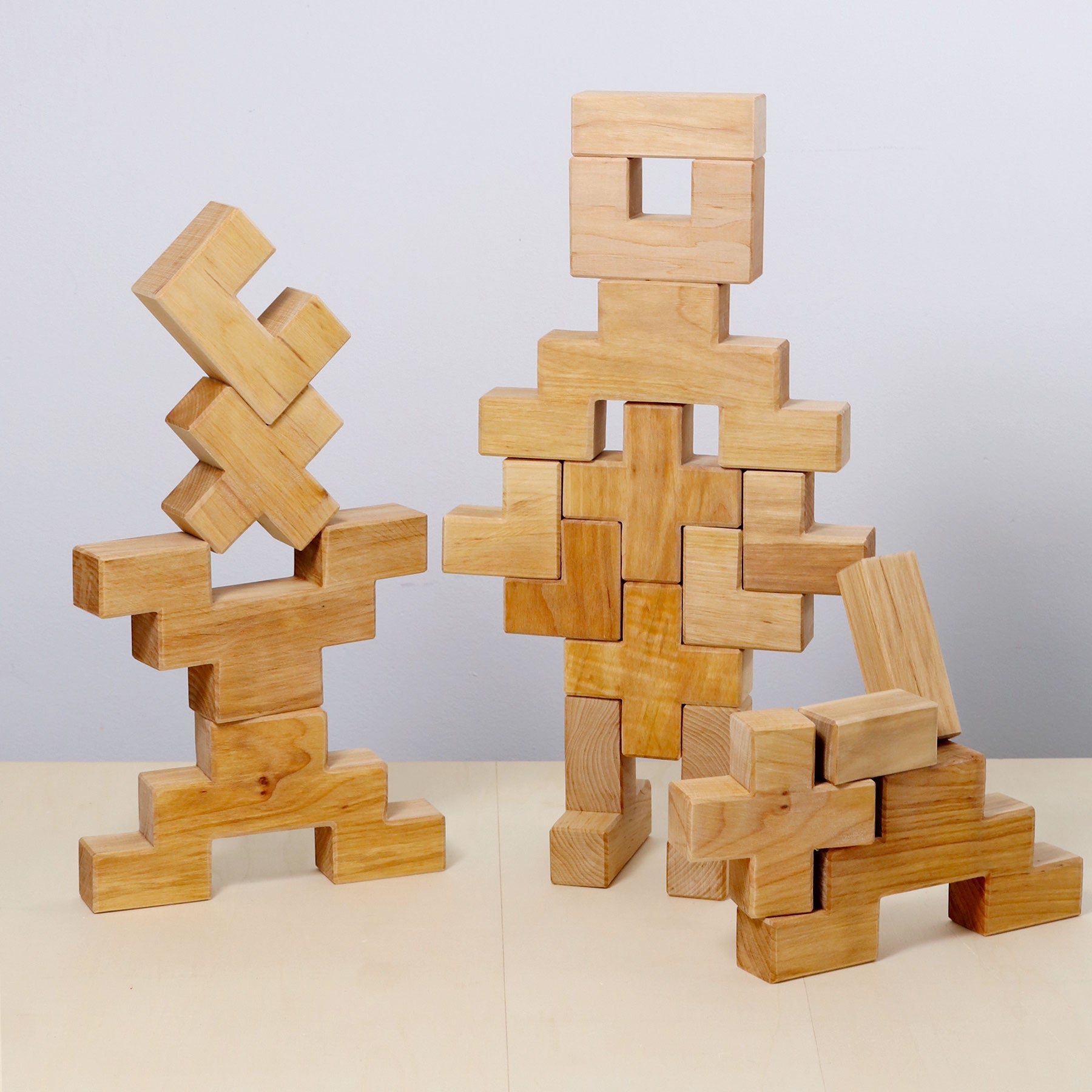 Grimm's Wooden Building Set Arcs in Squares
