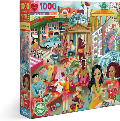 eeBoo - Piece and Love Berlin Life 1000 piece square adult Jigsaw Puzzle main image