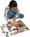 eeBoo - Portraits of Nature 64 Piece Jigsaw Puzzle for Kids photo of child assembling puzzle