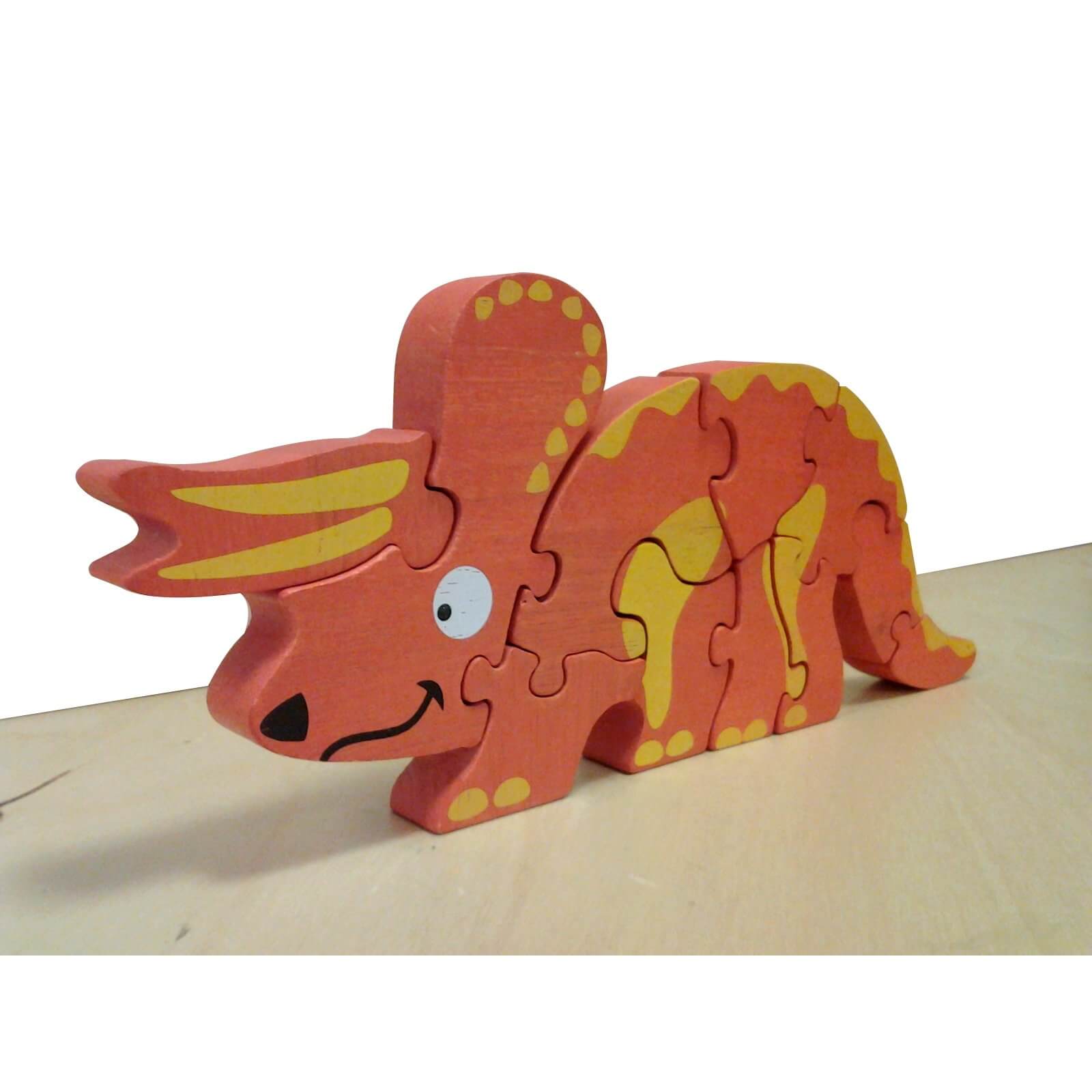 Photo of BeginAgain Triceratops Dinosaur Puzzle assembled out of package