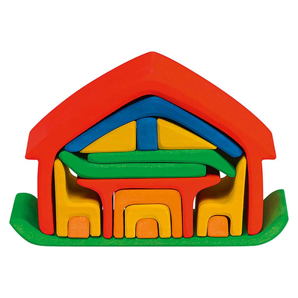 Glueckskaefer - All-in One Stacking House (Red)