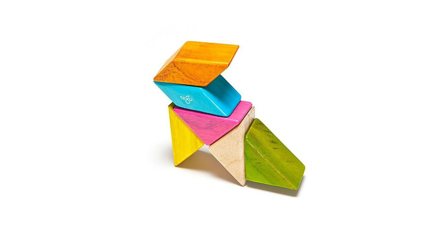 Tegu Prism Pocket Pouch 6 Piece, Tints - WoodenToys.com