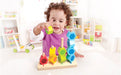 Hape Counting Stacker Toddler Wooden Stacking Block Set - WoodenToys.com