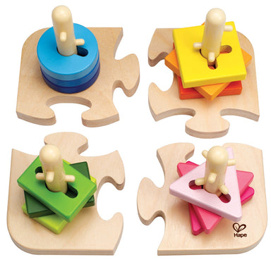 Hape Creative Toddler Wooden Peg Puzzle - WoodenToys.com